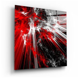 Skleněný obraz Insigne Red Blast, 40 x 40 cm