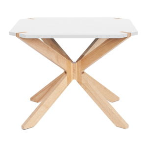 Bílý konferenční stolek Leitmotiv Mister, 60 x 60 cm