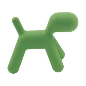 Zelená dětská stolička ve tvaru psa Magis Puppy, výška 34,5 cm