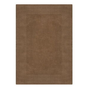 Hnědý vlněný koberec 200x290 cm – Flair Rugs