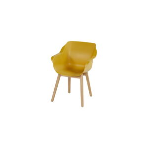Žluté plastové zahradní židle v sadě 2 ks Sophie Teak – Hartman