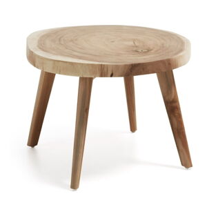 Kulatý odkládací stolek z masivu munggur ø 65 cm Wellcres – Kave Home
