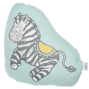 Dětský polštářek s příměsí bavlny Mike & Co. NEW YORK Pillow Toy Zebra, 28 x 29 cm