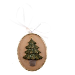Závěsná ozdoba s motivem vánočního stromu Dakls, délka 5,5 cm