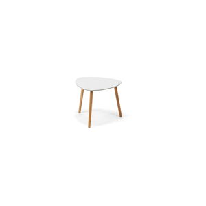 Bílý konferenční stolek loomi.design Viby, 40 x 40 cm