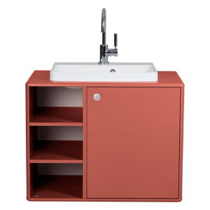 Červená skříňka pod umyvadlo 80x62 cm Color Bath - Tom Tailor for Tenzo