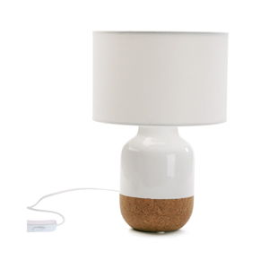 Bílá porcelánová stolní lampa Versa Moderna