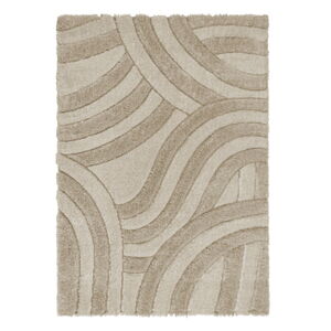 Béžový ručně tkaný koberec z recyklovaných vláken 120x170 cm Velvet – Flair Rugs