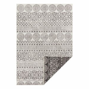Hnědo-bílý venkovní koberec Ragami Circle, 160 x 230