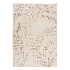 Oranžovo-krémový vlněný koberec 120x170 cm Abstract Swirl – Flair Rugs