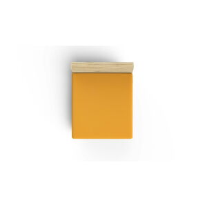 Žluté napínací bavlněné prostěradlo 140x190 cm - Mijolnir