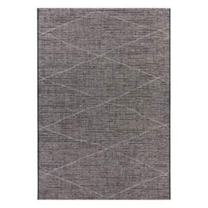 Antracitově šedý koberec vhodný do exteriéru Elle Decor Curious Blois, 192 x 290 cm