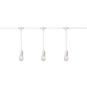 Bílý venkovní světelný LED řetěz Best Season String, 10 světýlek