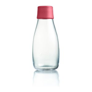 Malinově růžová skleněná lahev ReTap s doživotní zárukou, 300 ml