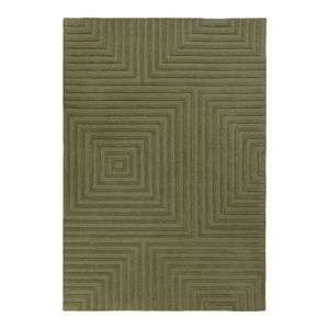 Zelený vlněný koberec Flair Rugs Estela, 120 x 170 cm