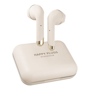 Béžová bezdrátová sluchátka Happy Plugs Air 1 Plus