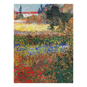 Reprodukce obrazu Vincenta van Gogha - Flower garden, 40 x 30 cm