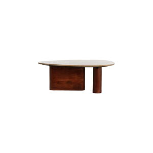 Hnědý konferenční stolek 72x90 cm Mahelona – Light & Living