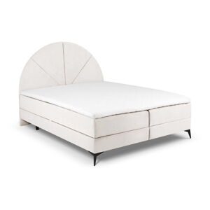 Béžová boxspring postel s úložným prostorem 160x200 cm Sunset – Cosmopolitan Design