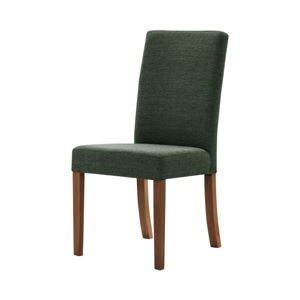 Zelená židle s tmavě hnědými nohami z bukového dřeva Ted Lapidus Maison Tonka