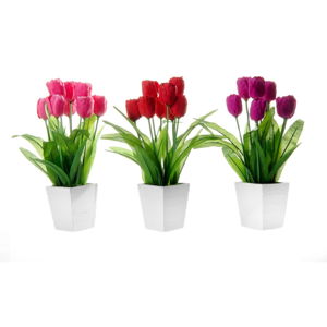Sada 3 dekorací ve tvaru květiny Unimasa Tulip