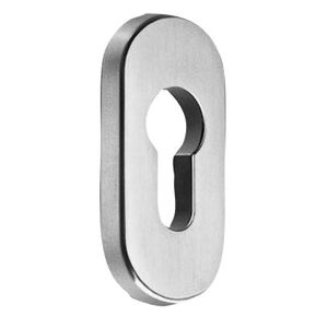 SCHÜCO Oválná rozetka pro hliníkové dveře Barva: Stříbrná matná - C0 - hliník