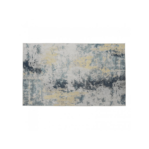 Koberec, modrá/šedá / žlutá 80x200, MARION TYP 1