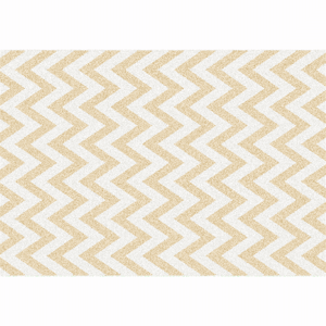 Koberec, béžovo-bílá vzor, 67x120, ADISA TYP 2