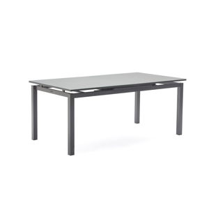 Tmavě šedý rozkládací zahradní stůl pro 8-10 osob Ezeis Zephyr, délka 180/230 cm