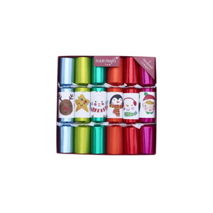 Sada 6 vánočních crackerů Robin Reed Multi Colour Characters