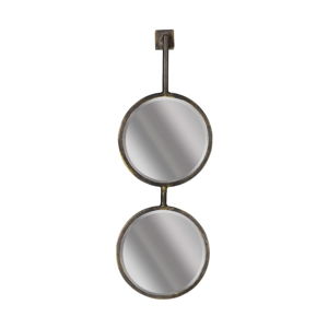 Dvojité kulaté nástěnné zrcadlo BePureHome Chain, délka 58 cm