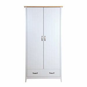 Bílá šatní skříň Steens Norfolk, 192 x 99 cm