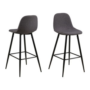 Černo-šedá barová židle 101 cm Wilma – Actona