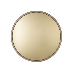 Nástěnné ocelové zrcadlo ve zlaté barvě Zuiver Bandit, ø 60 cm