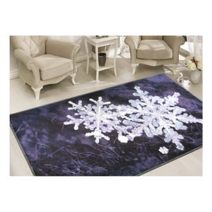 Koberec Vitaus Big Snowflakes, 80 x 120 cm
