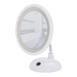 Bílé kosmetické zrcadlo s LED světlem Wenko Style