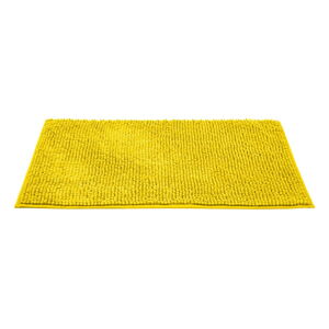 Žlutá textilní koupelnová předložka 50x80 cm Chenille – Allstar