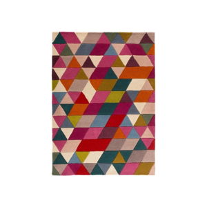 Vlněný koberec Flair Rugs Illusion Prism Pink Triangles, 120 x 170 cm