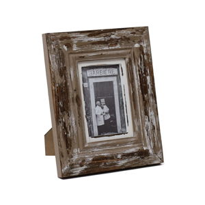 Hnědý dřevěný fotorámeček Ego Dekor, na fotografii 13 x 18 cm