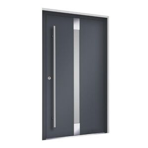 Hliníkové vchodové dveře Premium Line model 1301 Výplň dveří: Jednostranná překrývající výplň, Rám dveří: PD GENESIS 75