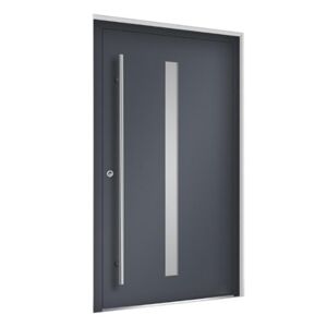 Hliníkové vchodové dveře Premium Line model 1101 Výplň dveří: Oboustranná překrývající výplň, Rám dveří: PD GENESIS 75
