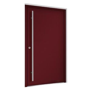 Hliníkové vchodové dveře Premium Line model 5015 Výplň dveří: Jednostranná překrývající výplň, Rám dveří: PD GENESIS 75