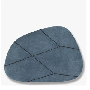 Modrý vlněný koberec 120x154 cm Shape – Mette Ditmer Denmark