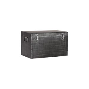 Černý kovový úložný box LABEL51, délka 30 cm