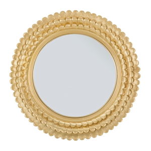 Nástěnné zrcadlo v železném rámu Mauro Ferretti Glam Lamin, ⌀ 43 cm