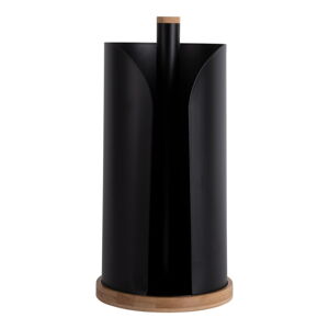 Černý bambusový držák na kuchyňské utěrky ø 15,5 cm   Bamboo Accent – PT LIVING