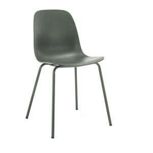 Zelená plastová jídelní židle Whitby – Unique Furniture