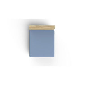 Modré napínací bavlněné prostěradlo 160x200 cm - Mijolnir