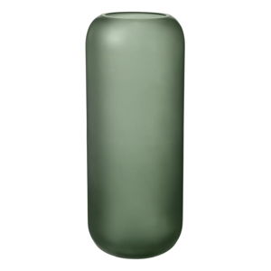 Zelená skleněná váza Blomus Bright, výška 30 cm