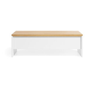 Konferenční stolek v dekoru dubu v bílo-přírodní barvě 60x110 cm Abilen – Kave Home